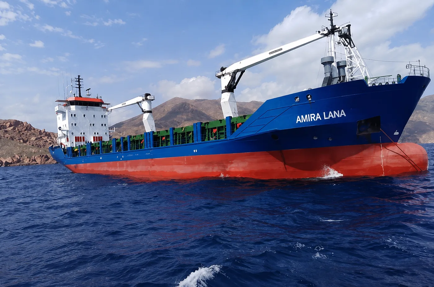 M/V Amira Sea (Amira Lana), a general cargo vessel handled by Poelo Shipping